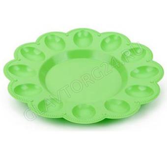 Тарелка д/яиц d=23,6см САЛАТНЫЙ/32