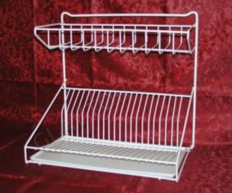 Сушилка д/посуды универсальная (38*38*24,5см) белая АЛТ 01/6шт