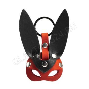 Брелок для автомобильного ключа, маска - заяц, натуральная кожа 9710409 9853472