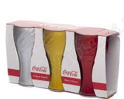 Набор стаканов COCA COLA 3 шт.350 мл (цветные)