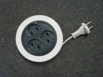 Удлинитель сетевой ЭКОНОМ (рулетка) 3 гн ШВВП 2*0,5 3м