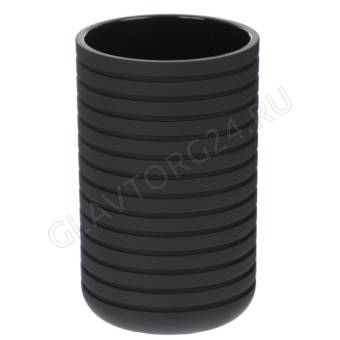 Стакан LAGO, чёрный, пластик, SWP-2410-BLK-02