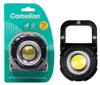 Фонарик Camelion LED56252  (фонарь для кемпинга 3XR03, черн., COB, 2 реж., 3 магн., пласт., ,блист.)