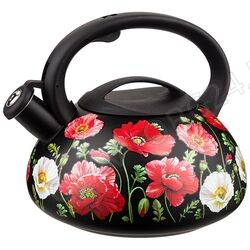ЧАЙНИК 3,0Л AGNESS "МАКИ" СО СВИСТКОМ/12 арт. 916-409