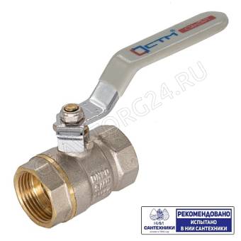 Кран шаровый для воды 1-1/4" г/г рычаг CTM СТАНДАРТ CWFFH114