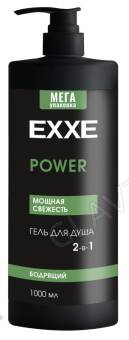 EXXE MEN Мужской гель для душа 2в1 "Бодрящий" POWER, 1000 мл/4