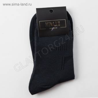 Носки мужские классические бамбук MINAKU Однотонные р-р 41-43(27) черный