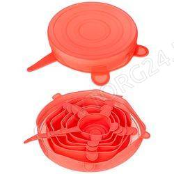 НАБОР КРЫШЕК УНИВЕРС. СИЛИК. КРУГ.6 ШТ D=6/9/11/14/16/19СМ  h=3СМ/24 арт. 923-115