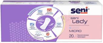 Урологические прокладки Seni LADY micro 20шт арт.SE-095-MC20-G01) /16шт