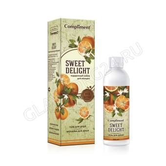 ПН Compliment SWEET DELIGHT №1360 (Гель для душа 250мл + мочалка), 12шт