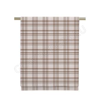 Полотенце вафельное хлопок 45*60см Vse DOMA 60385-3 Колорит светло-коричневый, клетка