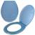 Сиденье для унитаза "Ракушка" с крышкой (голубой) СГ72-92