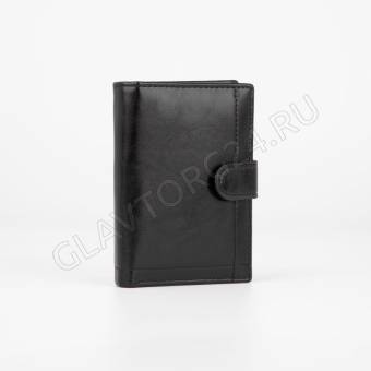 Портмоне муж Тристан 3в1 (автодок+паспорт), 10,5*2,5*14см, 2отд, д/кред, д/монет, черный