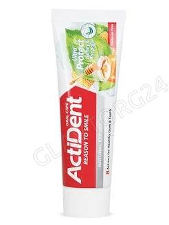 ACTIDENT Зубная паста "Мёд и Прополис" Ultra Protect, без триклозана, 100 гр 