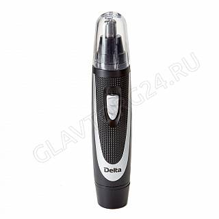 Триммер для удаления волос мужской DELTA DL-4300 от батареек 1 насадка (носа, ушей и бровей) черный