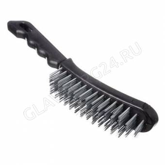 Щетка по металлу с пластик.ручкой Ермак 6-ти рядная