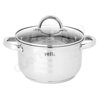 VETTA Фултон Кастрюля 18х10,5см, 2,1л, со стекл. крышкой