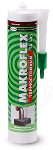 Герметик Макрофлекс силикон.теплостойкий красный TA145 764060