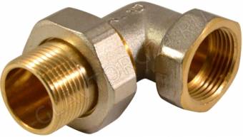 Соединитель с накид. гайкой угловой 3/4" г/ш CTM CRAE0034