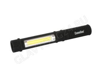 Фонарик Camelion LED 51521 (фонарь-ручка, COB LED+1W LED, 3XR03, пластик,магнит,клипса,)