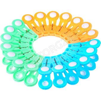 Прищепки пласт-е цветные ромашка №1004 10шт./144