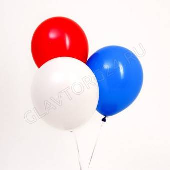 Шар латексный 12" "Триколор" пастель, набор 30 шт, МИКС 