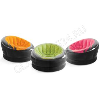 INTEX Кресло надувное EMPIRE, 112x109x69см, 3 цвета, 68582NPРАСПРОДАЖА