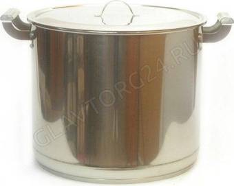 Кастрюля 40л с крышкой с ТРС-3 (396мм) 1с2034 Аша