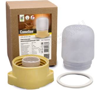 Светильник Camelion 1503 влагозащ.бежевый до125 оС (НПД-400 КСС-003 230В 60Вт)