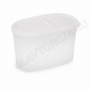 Емкость для сыпучих продуктов "Фиеста" 1,2л (с клапаном) (уп.12)