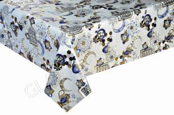 Клеенка HOZBAT Элегия голд на ткани 1,37*20м BTRA-81189F-S silver 