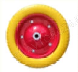 Колесо д/тач 3.00-8 ПУ 16мм шарик/подш полиуретан