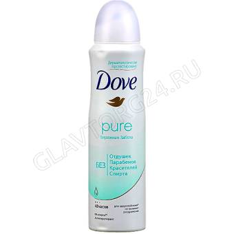 DOVE антиперспирант-аэрозоль спрей 150мл Бережная Забота/6