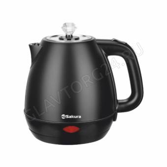 Чайник электрический SAKURA SA-2188BK 1,8л 1,8кВт нерж.сталь черный