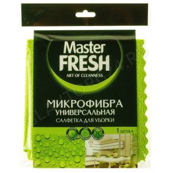 Мастер Фреш Салфетка МИКРОФИБРА 30*30см универсальная для уборки/30