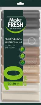 Мастер Фреш Салфетки МИКРОФИБРА набор универсальные 30*30 см, 10 шт. (К)															