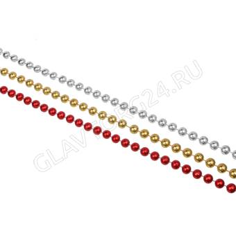 СНОУ БУМ Бусы 1x270 см, пластик, микс, 26-473