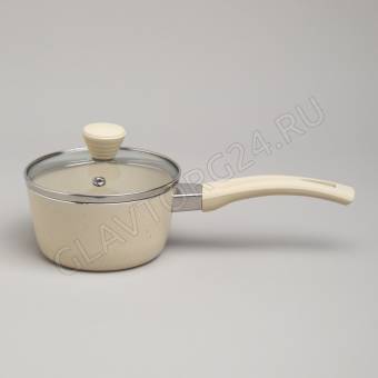 КОВШИК AGNESS АНТИП. ПОКР. РУЧКА SOFT TOUCH  И СТЕКЛ. КРЫШКОЙ  906-258