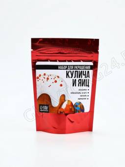 Набор для украшения кулича и яиц с красным и синим красителем   10852234