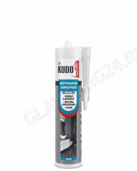 Герметик KUDO нейтральный санитарный белый 280 мл   KSK 131 (KUSSIL280NS-1 )