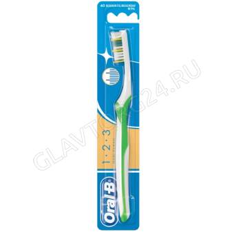 ORAL-B з/щ 1 2 3 чистота свежесть даже между зубов 40 /96шт средняя
