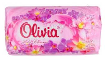 ALVIERO Мыло туалетное твердое "Olivia Allee Francais" 90гр Орхидея /72 
