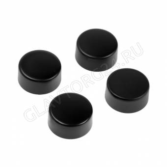 Зеркалодержатель ТУНДРА LIGHT, d=17 мм, без сверления, цвет черный, пластик, 4 шт. 9438926
