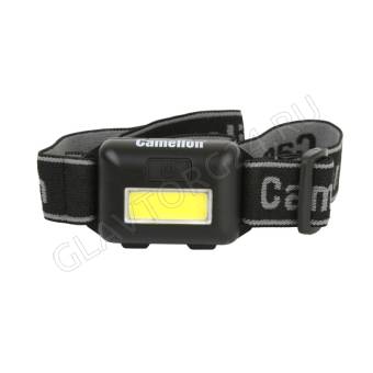 Фонарь налоб Camelion LED5355, 1Вт COB LED, 3 реж, 3XLR03 черн. пласт. блист. (дубль)