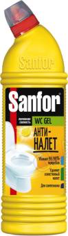 SANFOR WC 1000мл gel Лимонная Свежесть д/туа.комнат/10