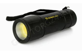 Фонарик Ultra Flash LED16011 (фонарь 3XR03, черный, COB LED 3Вт, пластик, блистер)