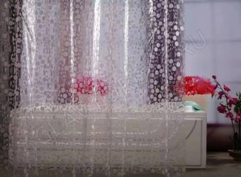 Штора для ванной 3D геометрия (мыльные пузыри) GW-61024 1/48