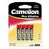 картинка Camelion Plus Alkaline LR03-4bl/48 - батарейка ЦЕНА ЗА БЛИСТЕР от компании ГлавТорг Красноярск