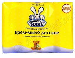 Ушастый нянь мыло 4*100гр ромашка/18шт 