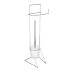 картинка Стойка напольная с держателем д/туал. бумаги и ершиком, хром, металл, пластик SonWelle арт. 563-022 от компании ГлавТорг Красноярск